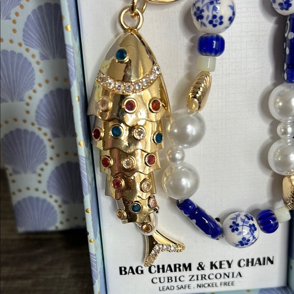 🐟✨ Stunning Piper K Fish Bag Charm with Gems - The Fish Moves! 💎💖 - Picture 5 of 5